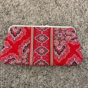 Vera Bradley Red Patterned Clutch Bag